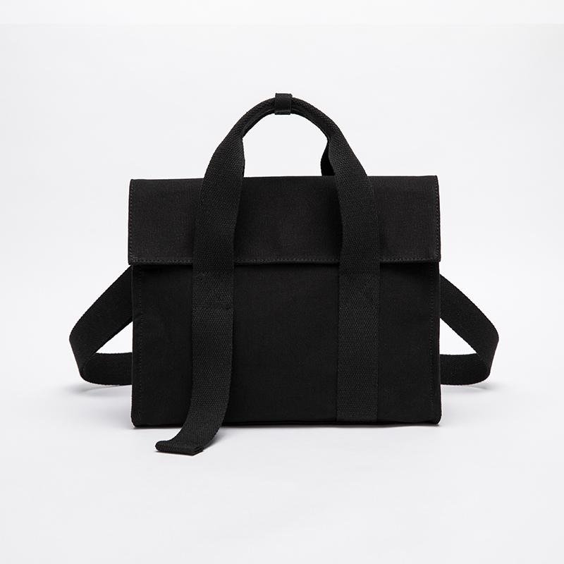 New simple one shoulder temperament cross body bag foreign style wild canvas portable large capacity female bag