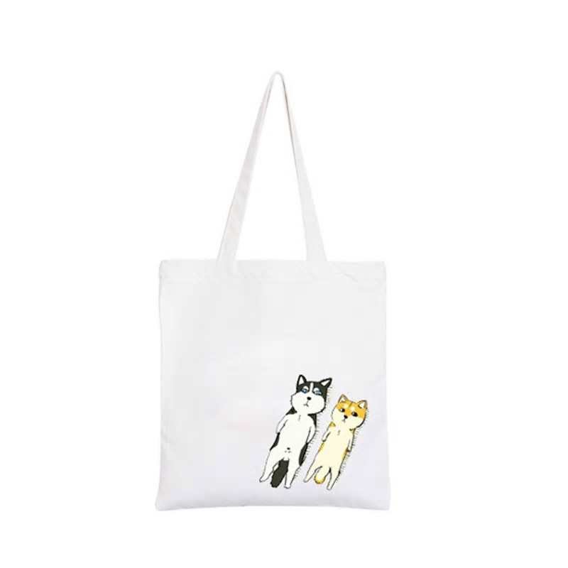 smieszne Doge Doggie jak sie drukujesz plotno torba na ramie na zakupy kobiet dorywczo torby plazowe torba na ramie Bolsa Feminina