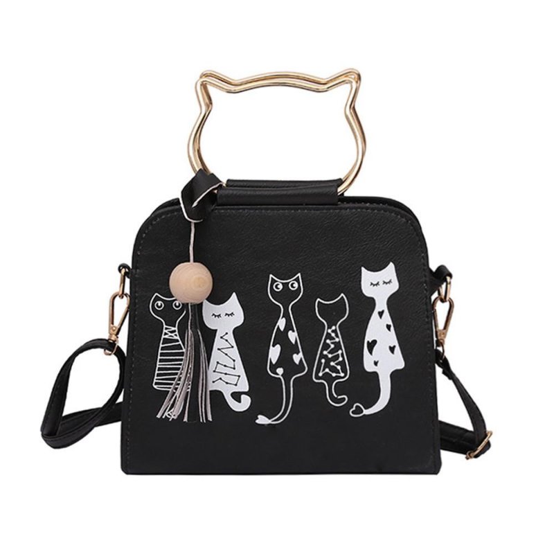 Patchwork Animal Messenger Bag WOMEN Handbags Cat Rabbit Pattern Shoulder Bag Exquisite Girls Original Portable Handbag New t2p
